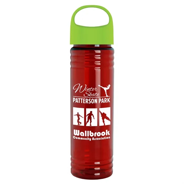 The Slim Fit - 24 oz. Transparent Bottle with Oval Crest... from ASI 40480 Koozie Group