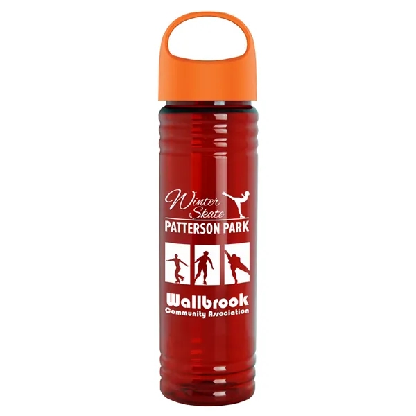 The Slim Fit - 24 oz. Transparent Bottle with Oval Crest... from ASI 40480 Koozie Group