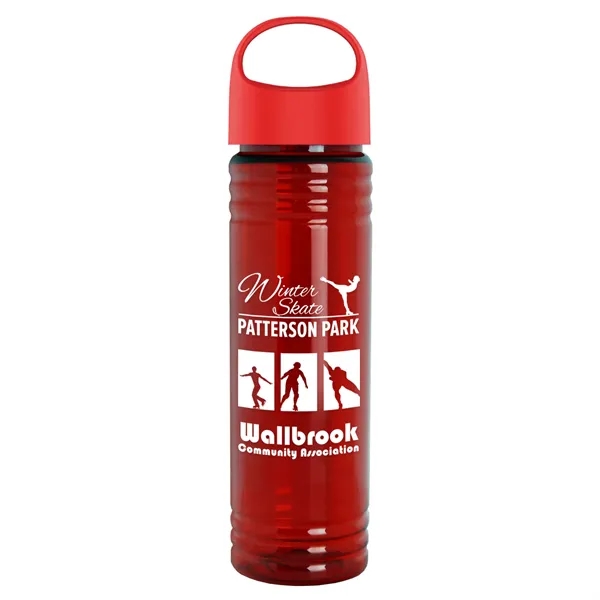 The Slim Fit - 24 oz. Transparent Bottle with Oval Crest... from ASI 40480 Koozie Group