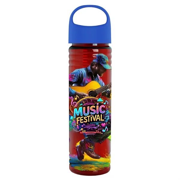 The Slim Fit - 24 oz. Transparent Bottle with Oval Crest... from ASI 40480 Koozie Group