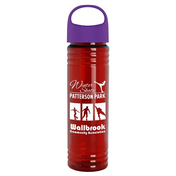 The Slim Fit - 24 oz. Transparent Bottle with Oval Crest... from ASI 40480 Koozie Group