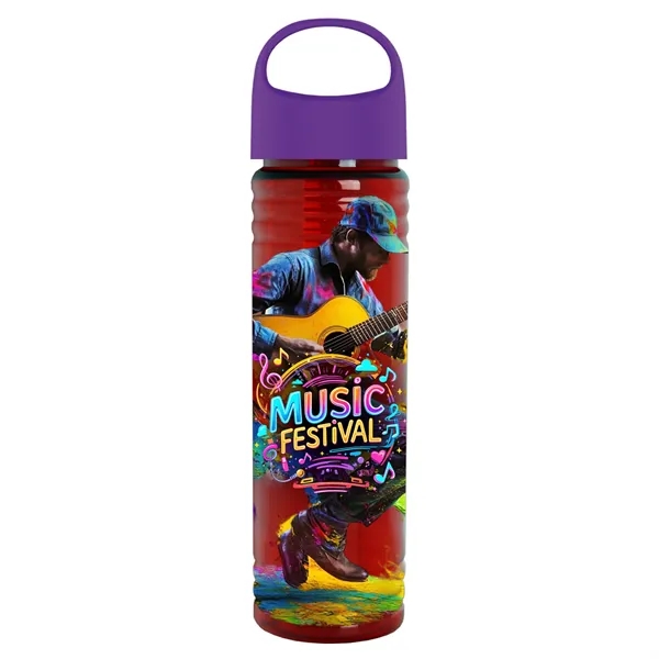 The Slim Fit - 24 oz. Transparent Bottle with Oval Crest... from ASI 40480 Koozie Group