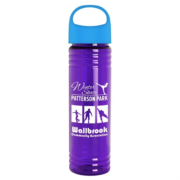 The Slim Fit - 24 oz. Transparent Bottle with Oval Crest... from ASI 40480 Koozie Group