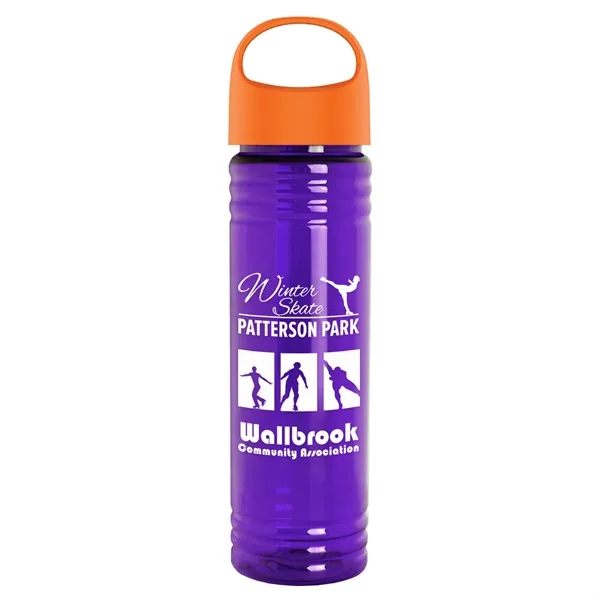 The Slim Fit - 24 oz. Transparent Bottle with Oval Crest... from ASI 40480 Koozie Group