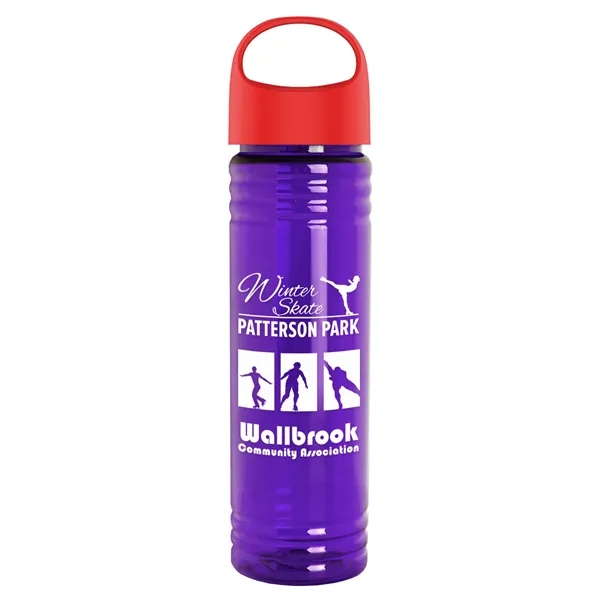 The Slim Fit - 24 oz. Transparent Bottle with Oval Crest... from ASI 40480 Koozie Group