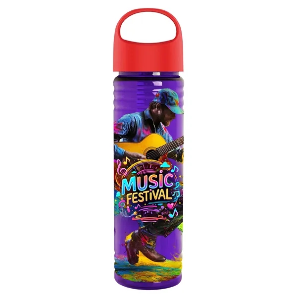 The Slim Fit - 24 oz. Transparent Bottle with Oval Crest... from ASI 40480 Koozie Group