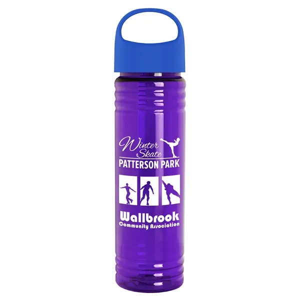 The Slim Fit - 24 oz. Transparent Bottle with Oval Crest... from ASI 40480 Koozie Group