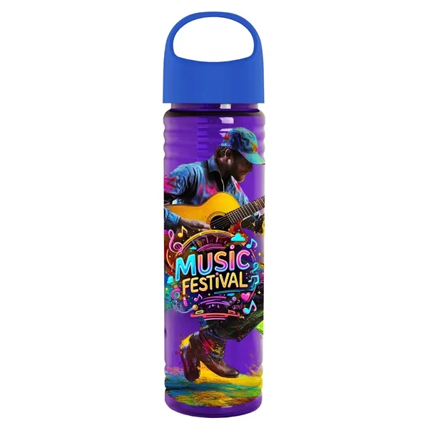 The Slim Fit - 24 oz. Transparent Bottle with Oval Crest... from ASI 40480 Koozie Group