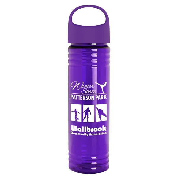 The Slim Fit - 24 oz. Transparent Bottle with Oval Crest... from ASI 40480 Koozie Group