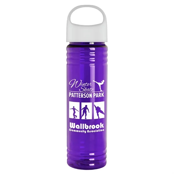 The Slim Fit - 24 oz. Transparent Bottle with Oval Crest... from ASI 40480 Koozie Group
