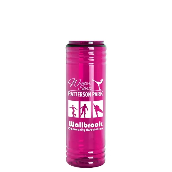 The Slim Fit - 24 oz. Transparent Bottle with Oval Crest... from ASI 40480 Koozie Group