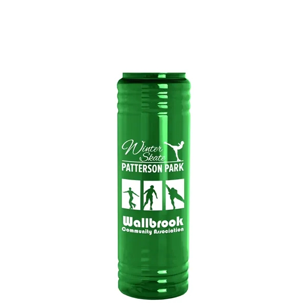 The Slim Fit - 24 oz. Transparent Bottle with Oval Crest... from ASI 40480 Koozie Group
