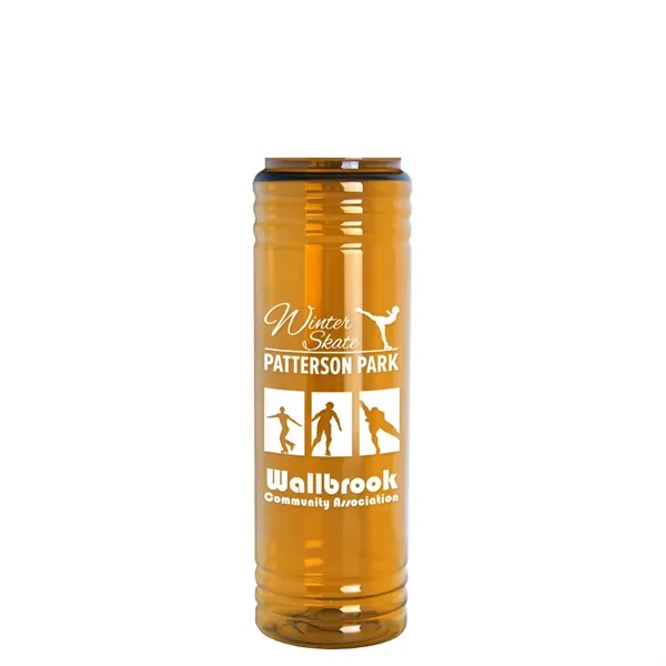 The Slim Fit - 24 oz. Transparent Bottle with Oval Crest... from ASI 40480 Koozie Group