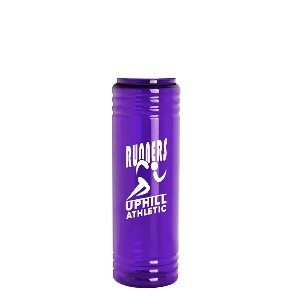 New Slim Cylinder Design 24 oz. Transparent Sport bottles with Straw... from ASI 40480 Koozie Group