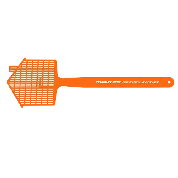 Shaped fly swatter, 16", molded in flexible polyethylene for increased durability.... from ASI 40480 Koozie Group