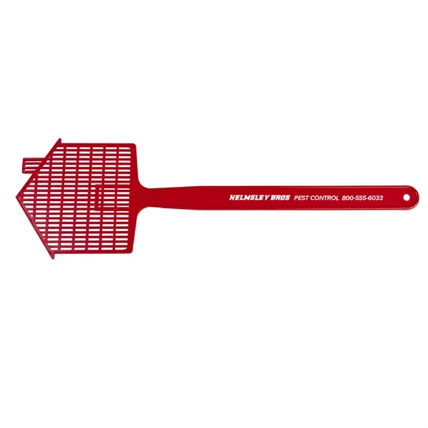 Shaped fly swatter, 16", molded in flexible polyethylene for increased durability.... from ASI 40480 Koozie Group