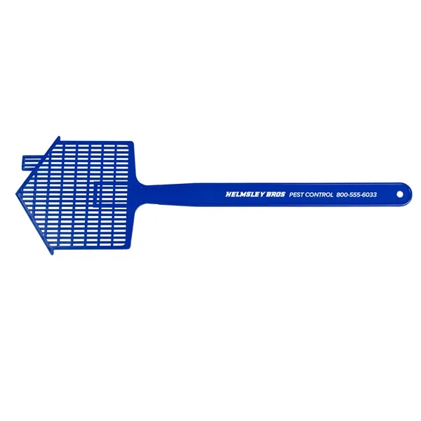 Shaped fly swatter, 16", molded in flexible polyethylene for increased durability.... from ASI 40480 Koozie Group