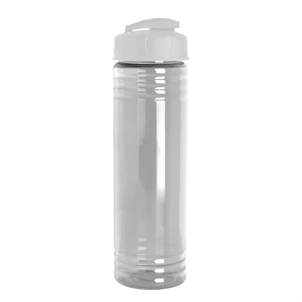 Slim Cylinder Design 24 oz Transparent Sport Bottles with Flip Top... from ASI 40480 Koozie Group