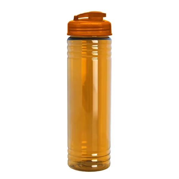 Slim Cylinder Design 24 oz Transparent Sport Bottles with Flip Top... from ASI 40480 Koozie Group