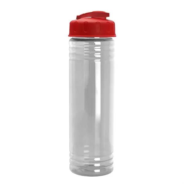 Slim Cylinder Design 24 oz Transparent Sport Bottles with Flip Top... from ASI 40480 Koozie Group