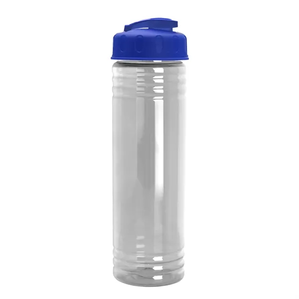 Slim Cylinder Design 24 oz Transparent Sport Bottles with Flip Top... from ASI 40480 Koozie Group