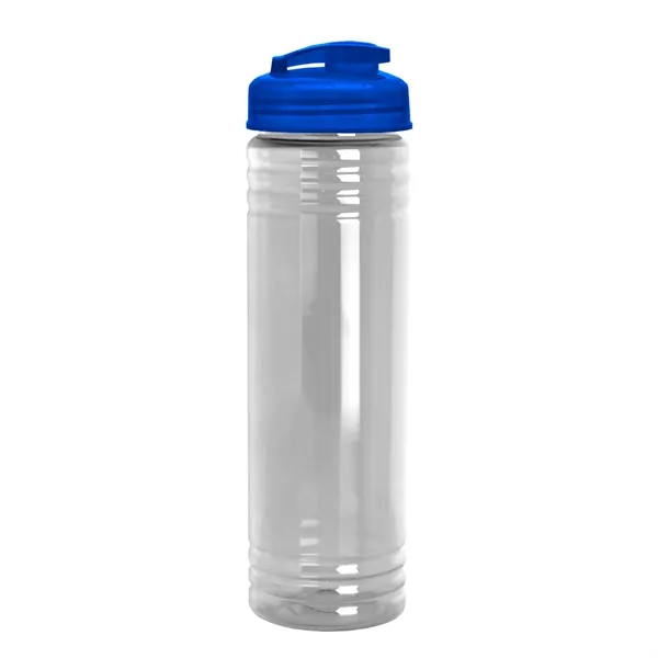 Slim Cylinder Design 24 oz Transparent Sport Bottles with Flip Top... from ASI 40480 Koozie Group