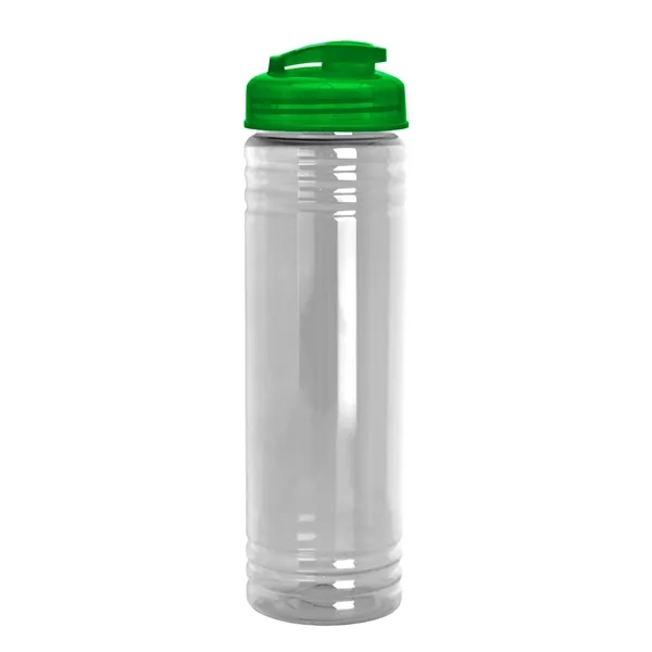Slim Cylinder Design 24 oz Transparent Sport Bottles with Flip Top... from ASI 40480 Koozie Group