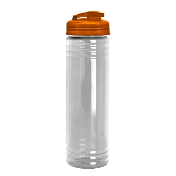 Slim Cylinder Design 24 oz Transparent Sport Bottles with Flip Top... from ASI 40480 Koozie Group
