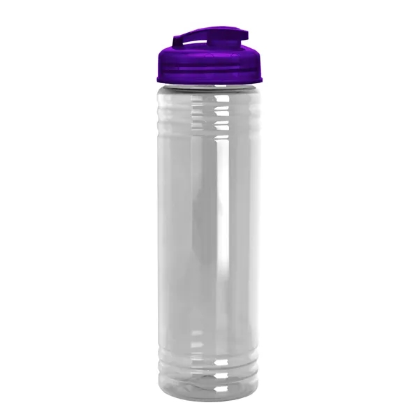 Slim Cylinder Design 24 oz Transparent Sport Bottles with Flip Top... from ASI 40480 Koozie Group