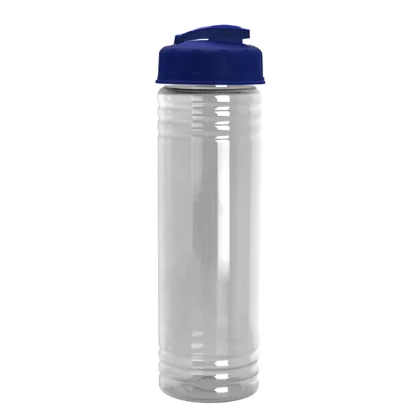 Slim Cylinder Design 24 oz Transparent Sport Bottles with Flip Top... from ASI 40480 Koozie Group