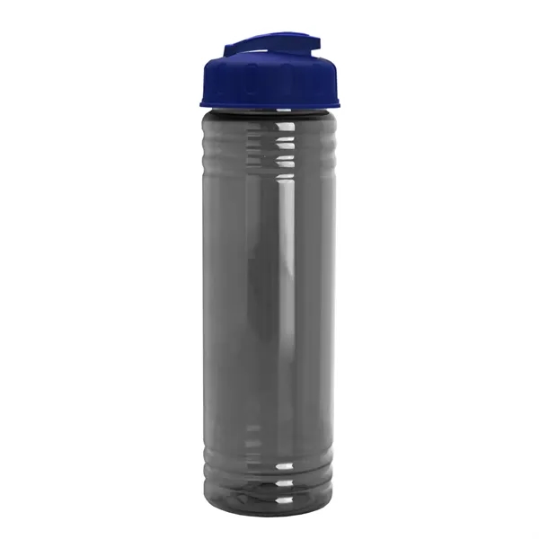 Slim Cylinder Design 24 oz Transparent Sport Bottles with Flip Top... from ASI 40480 Koozie Group