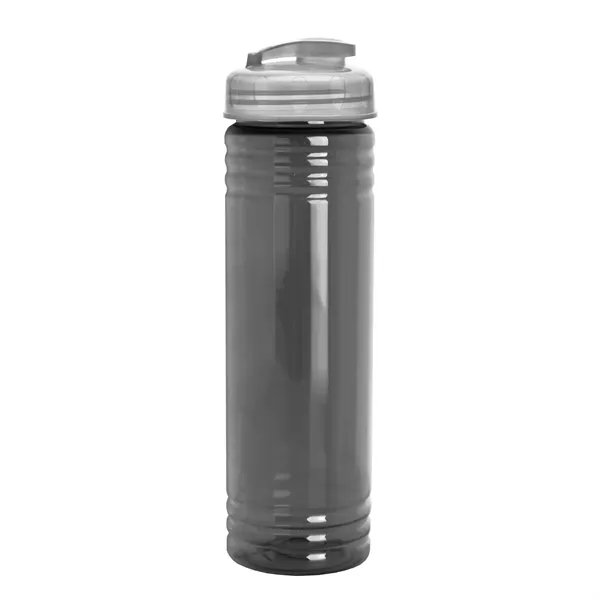 Slim Cylinder Design 24 oz Transparent Sport Bottles with Flip Top... from ASI 40480 Koozie Group