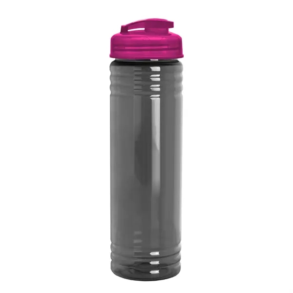 Slim Cylinder Design 24 oz Transparent Sport Bottles with Flip Top... from ASI 40480 Koozie Group