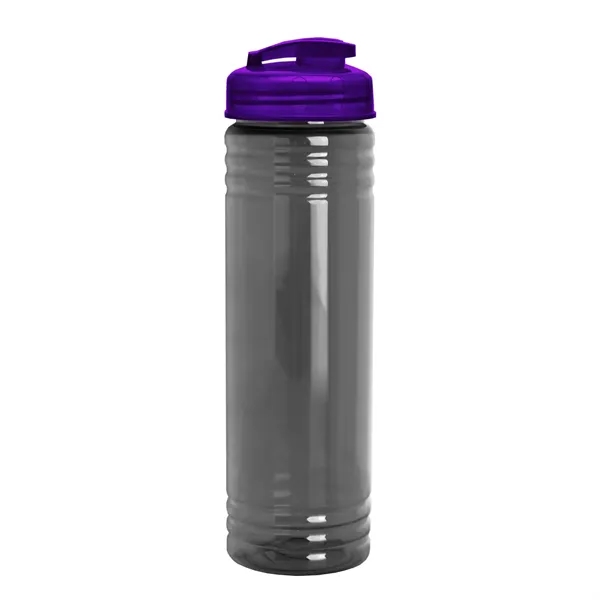 Slim Cylinder Design 24 oz Transparent Sport Bottles with Flip Top... from ASI 40480 Koozie Group