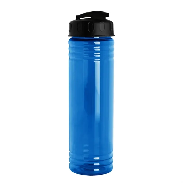 Slim Cylinder Design 24 oz Transparent Sport Bottles with Flip Top... from ASI 40480 Koozie Group