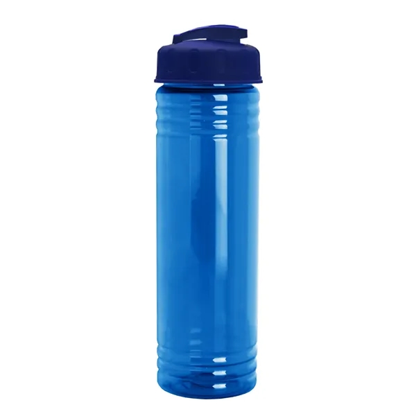 Slim Cylinder Design 24 oz Transparent Sport Bottles with Flip Top... from ASI 40480 Koozie Group