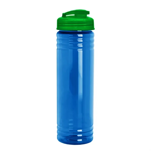 Slim Cylinder Design 24 oz Transparent Sport Bottles with Flip Top... from ASI 40480 Koozie Group