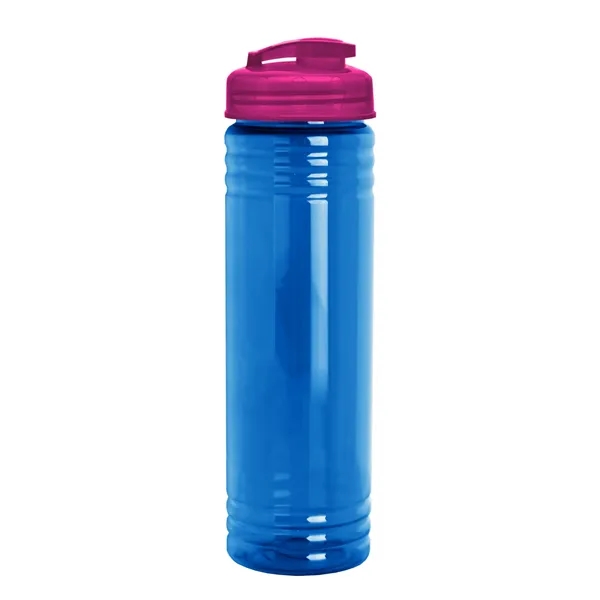 Slim Cylinder Design 24 oz Transparent Sport Bottles with Flip Top... from ASI 40480 Koozie Group