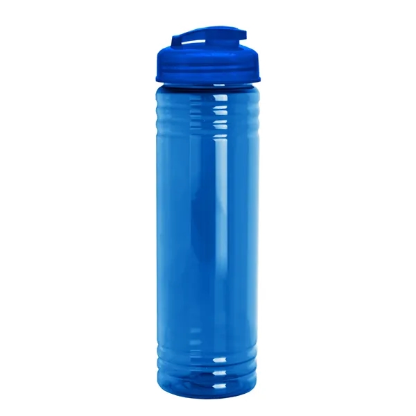 Slim Cylinder Design 24 oz Transparent Sport Bottles with Flip Top... from ASI 40480 Koozie Group