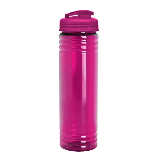 Slim Cylinder Design 24 oz Transparent Sport Bottles with Flip Top... from ASI 40480 Koozie Group