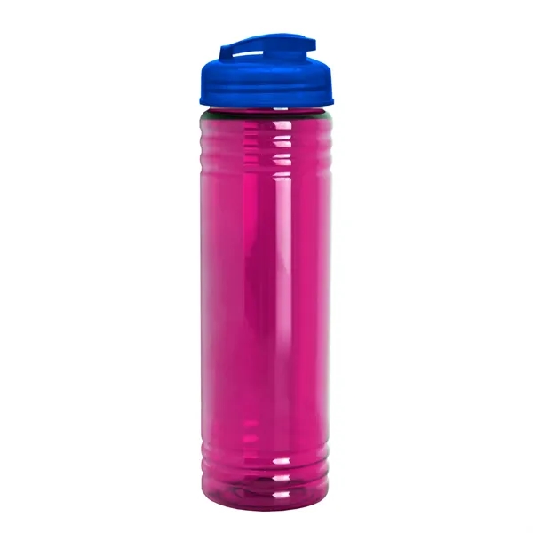 Slim Cylinder Design 24 oz Transparent Sport Bottles with Flip Top... from ASI 40480 Koozie Group