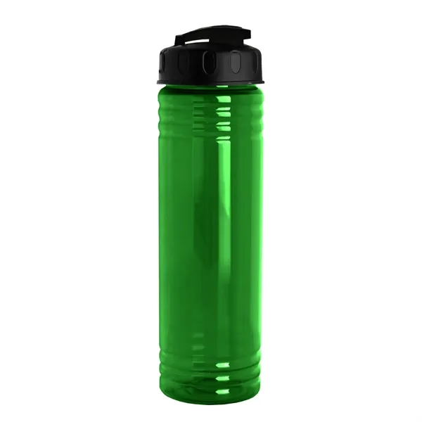 Slim Cylinder Design 24 oz Transparent Sport Bottles with Flip Top... from ASI 40480 Koozie Group