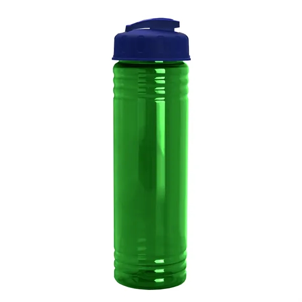 Slim Cylinder Design 24 oz Transparent Sport Bottles with Flip Top... from ASI 40480 Koozie Group