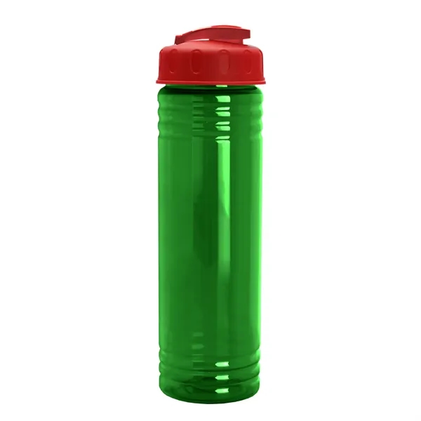 Slim Cylinder Design 24 oz Transparent Sport Bottles with Flip Top... from ASI 40480 Koozie Group