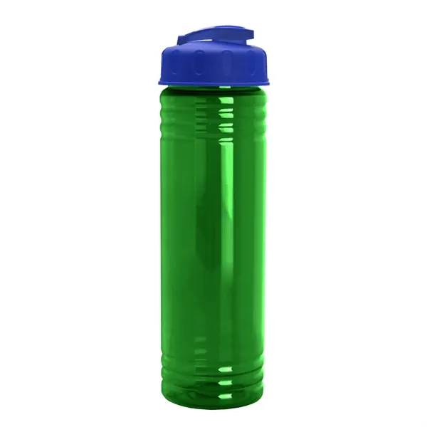 Slim Cylinder Design 24 oz Transparent Sport Bottles with Flip Top... from ASI 40480 Koozie Group