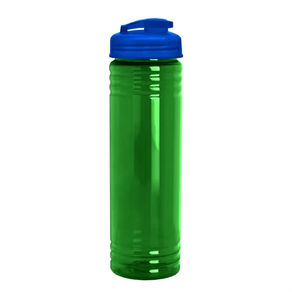 Slim Cylinder Design 24 oz Transparent Sport Bottles with Flip Top... from ASI 40480 Koozie Group