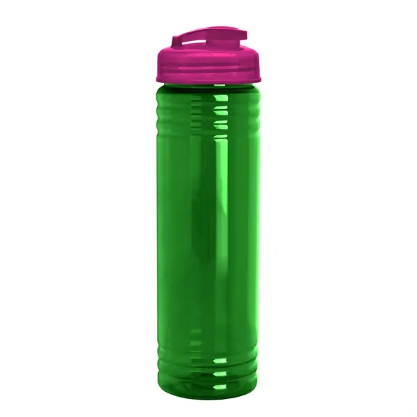 Slim Cylinder Design 24 oz Transparent Sport Bottles with Flip Top... from ASI 40480 Koozie Group