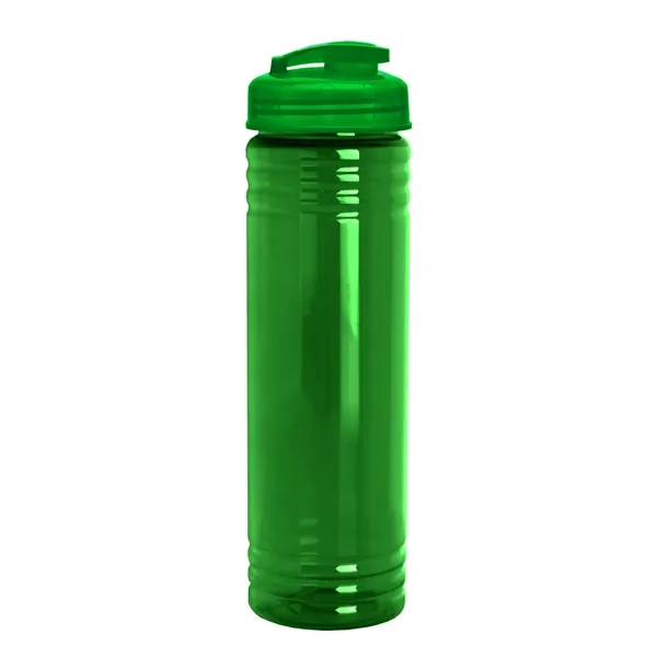 Slim Cylinder Design 24 oz Transparent Sport Bottles with Flip Top... from ASI 40480 Koozie Group