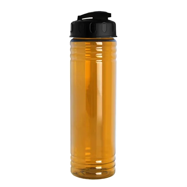Slim Cylinder Design 24 oz Transparent Sport Bottles with Flip Top... from ASI 40480 Koozie Group