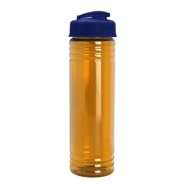 Slim Cylinder Design 24 oz Transparent Sport Bottles with Flip Top... from ASI 40480 Koozie Group
